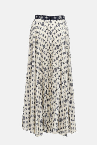 Louis Vuitton Monogram Pleated Skirt