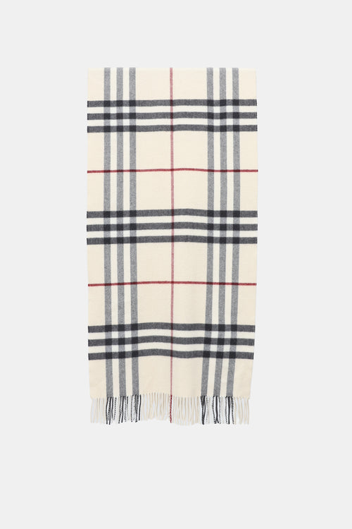Burberry Cashmere Check Scarf