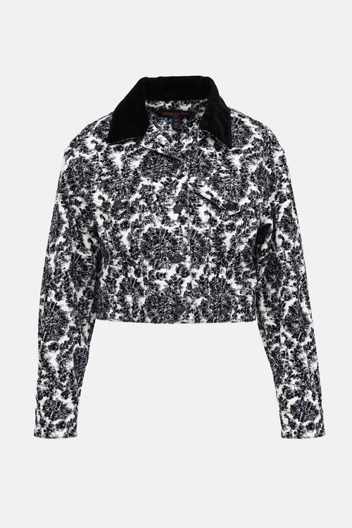 Louis Vuitton Sequin Print Denim Jacket