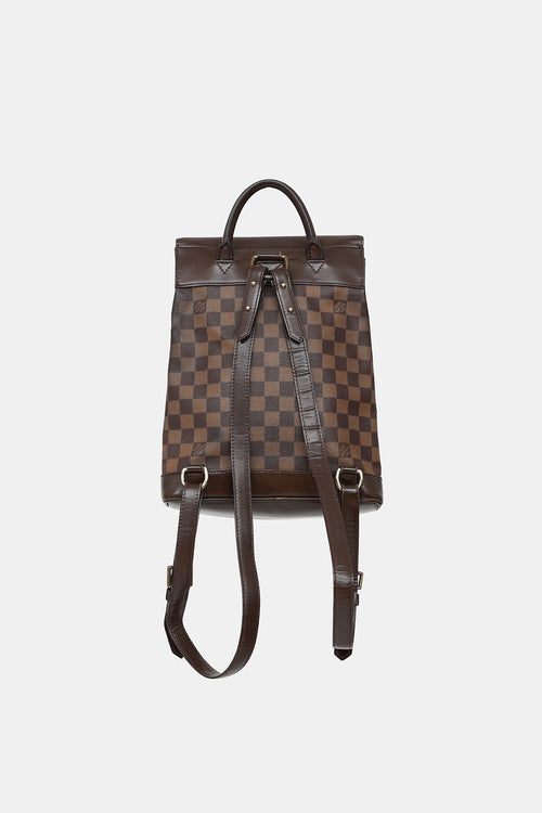 Louis Vuitton 2003 Damier Ebene Soho Backpack