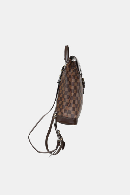 Louis Vuitton 2003 Damier Ebene Soho Backpack