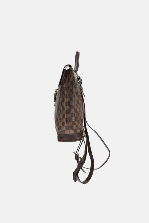Louis Vuitton 2003 Damier Ebene Soho Backpack