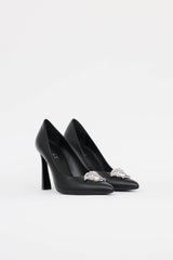 Versace Leather Medusa Pump