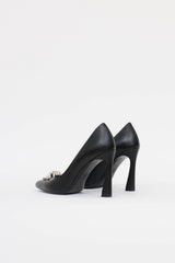 Versace Leather Medusa Pump
