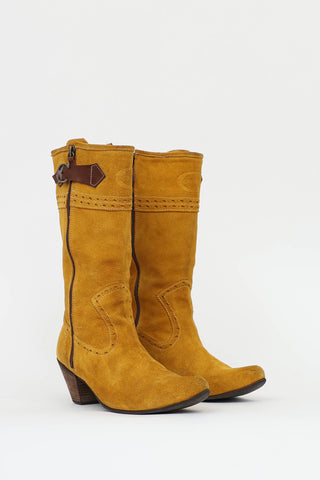 Just Cavalli Suede Western Boot