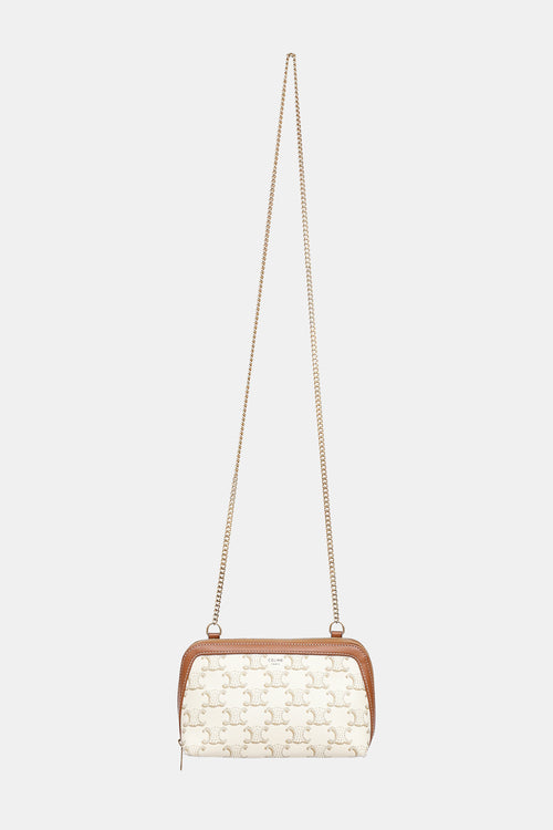 Celine Triomphe Clutch with Chain