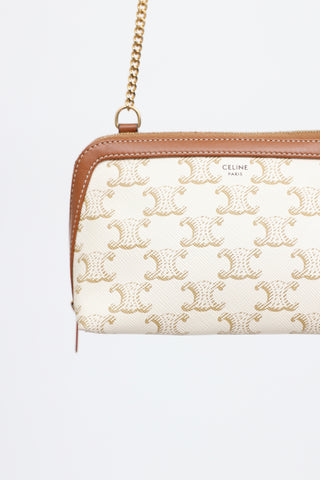 Celine Triomphe Clutch with Chain