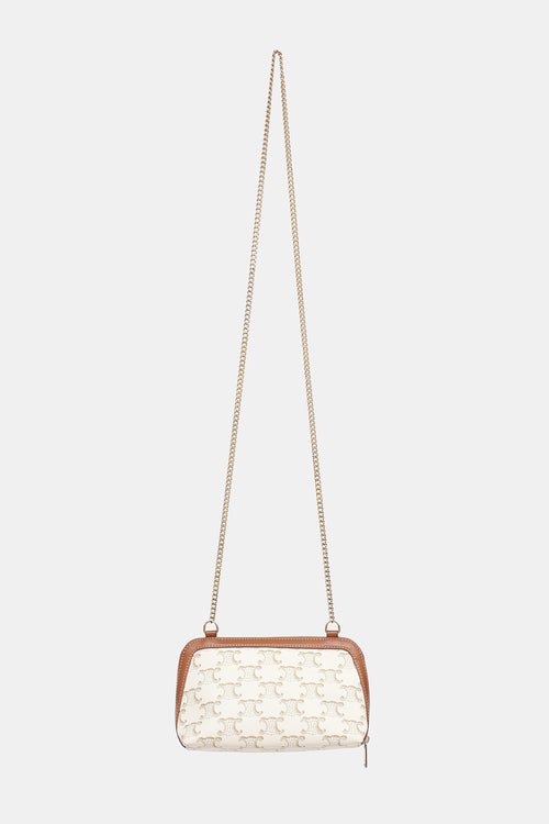 Celine Triomphe Clutch with Chain