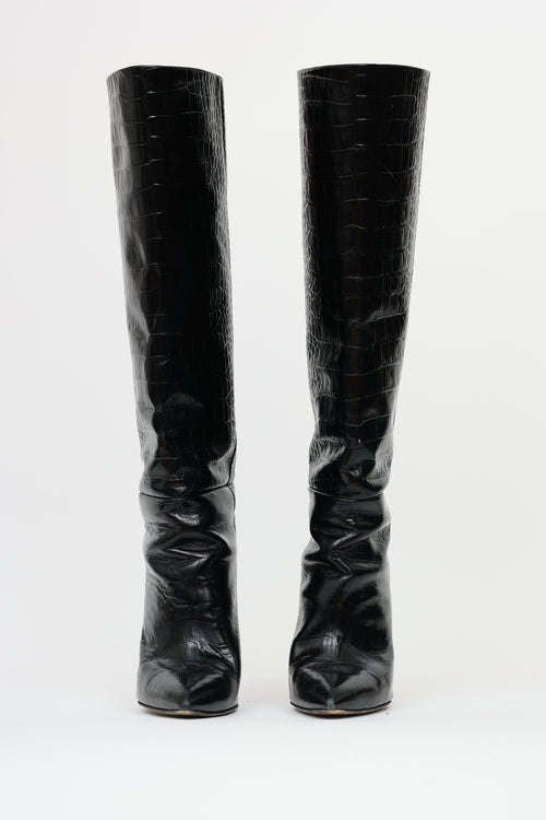 Paris Texas Embossed Patent Boot