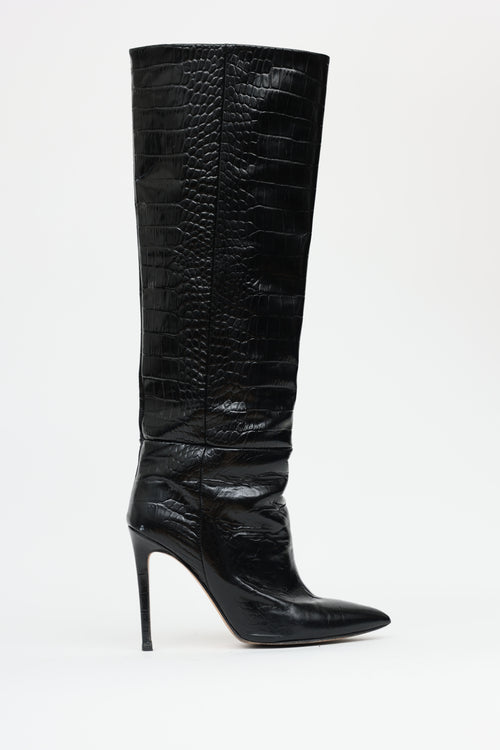 Paris Texas Embossed Patent Boot