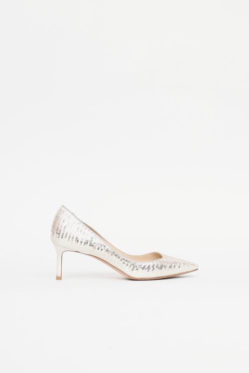Jimmy Choo Sequin Romy 60 Heel