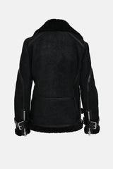 All Saints Hawley Shearling Biker Jacket