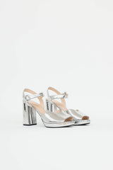 Prada Metallic Platform Sandal