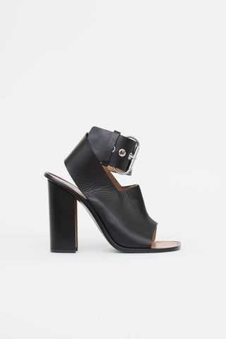 Celine Buckle Block Heel