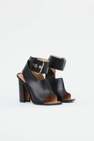 Celine Buckle Block Heel