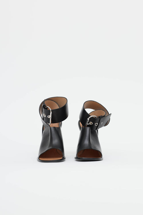 Celine Buckle Block Heel