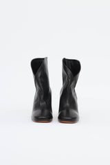 Celine Leather Wrap Ankle Boot