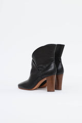 Celine Leather Wrap Ankle Boot