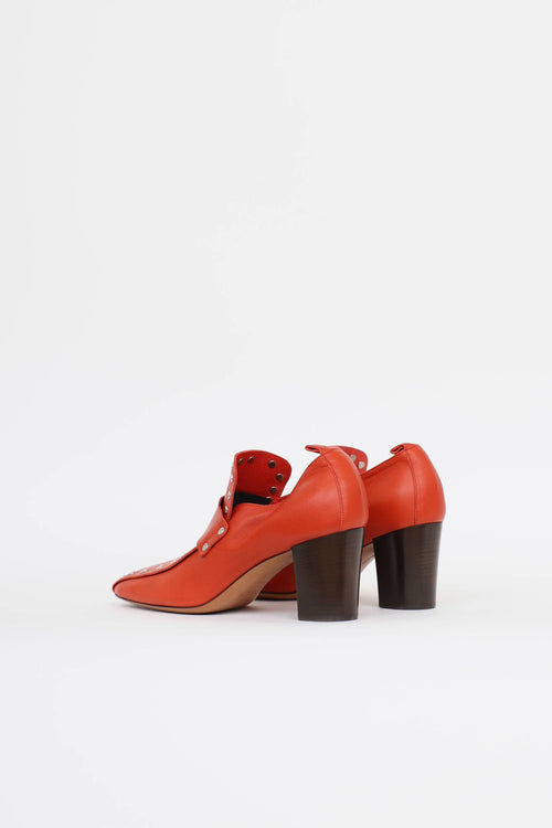 Celine Leather Studded Pump