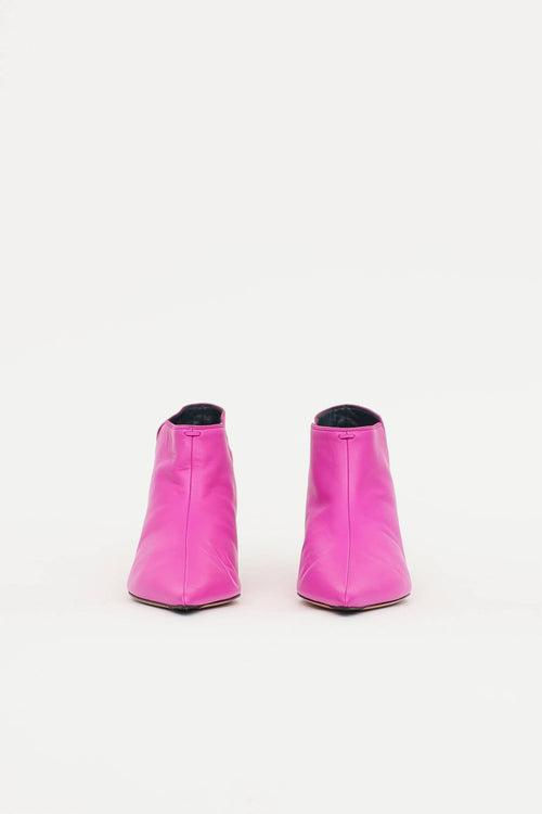 Celine Leather Ankle Boot