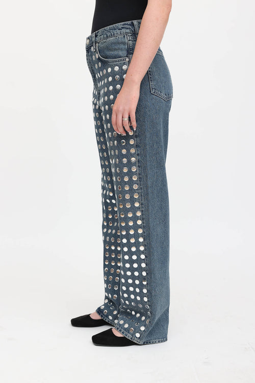 Rag & Bone Shea Studded Jeans
