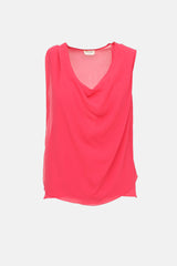 Saint Laurent 2014 Silk Cowl Top