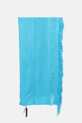 Black Goat Cashmere Fringe Shawl