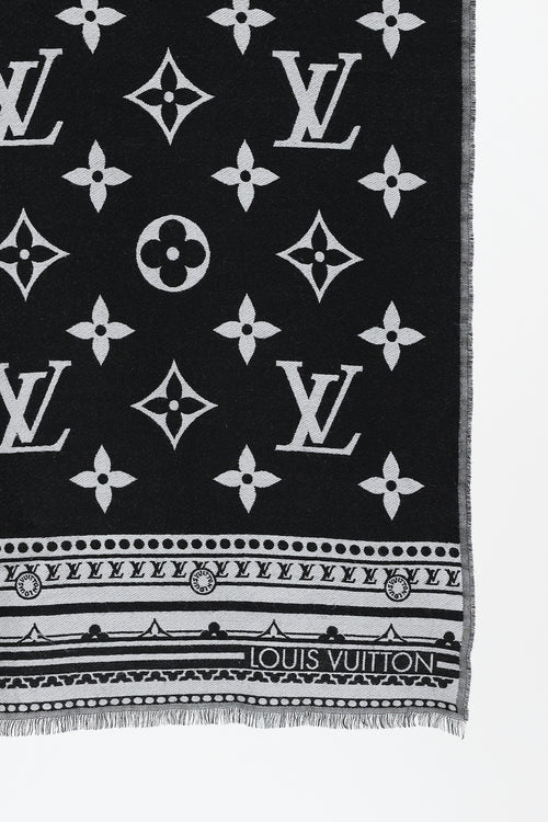 Louis Vuitton Wool Blend Amazingram Scarf