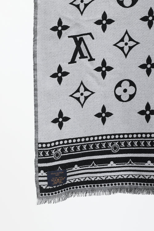 Louis Vuitton Wool Blend Amazingram Scarf