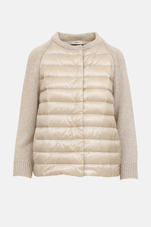 Herno Mixed Media Raglan Jacket