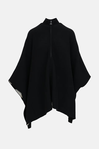 Akris Striped Zip Poncho