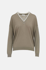 Brunello Cucinelli Monili V-Neck Sweater