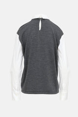 Brunello Cucinelli Layered Vest Shirt