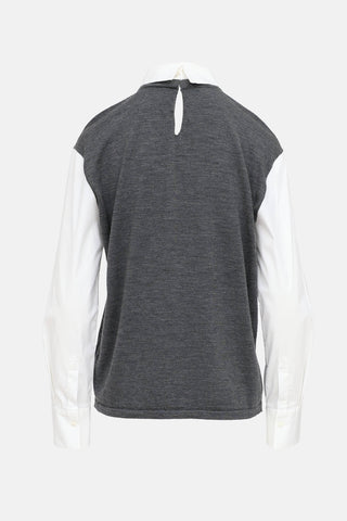 Brunello Cucinelli Layered Vest Shirt