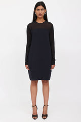 Celine Semi-Sheer Shift Dress
