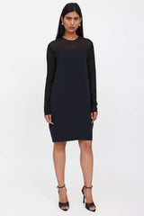 Celine Semi-Sheer Shift Dress