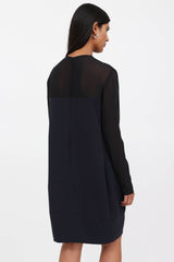Celine Semi-Sheer Shift Dress