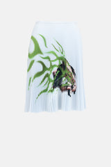 Prada SS 2012 Pleated Printed Skirt