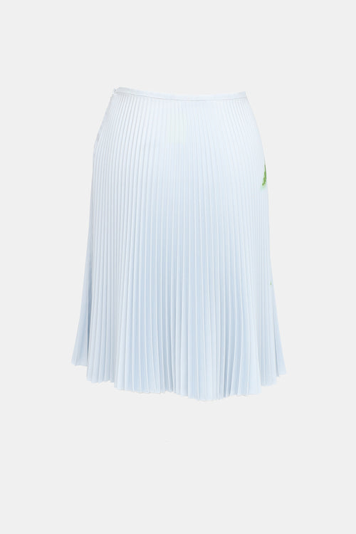 Prada SS 2012 Pleated Printed Skirt