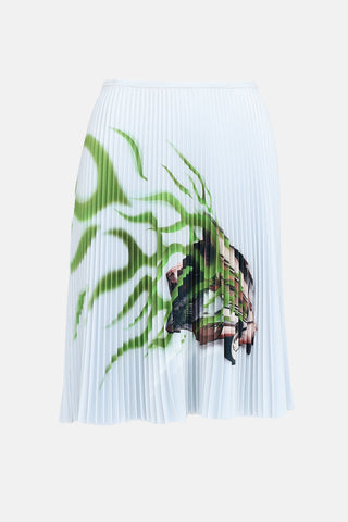 SS 2012 Pleated Printed Skirt