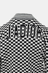 Dior Summer 2018 J'Adior Knit Checkered Bomber Jacket