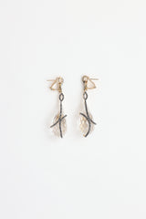 Fine Jewelry 14K Yellow Gold Crystal Quartz & Diamond Drop Earrings