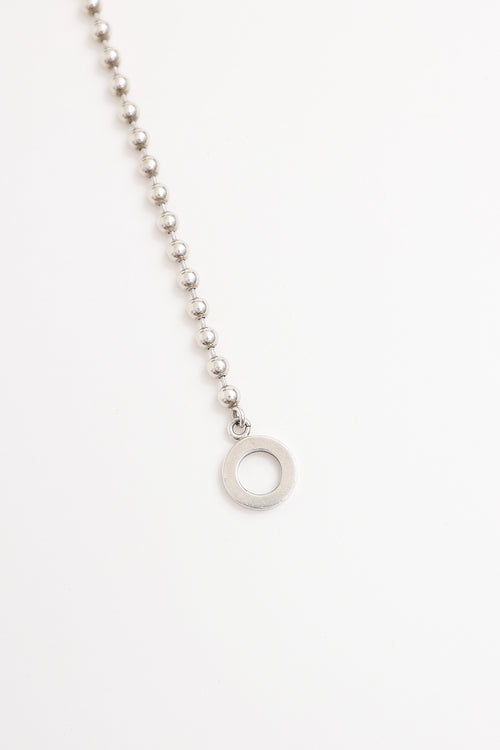 Gucci Sterling SIlver Boule Ball Toggle Bracelet