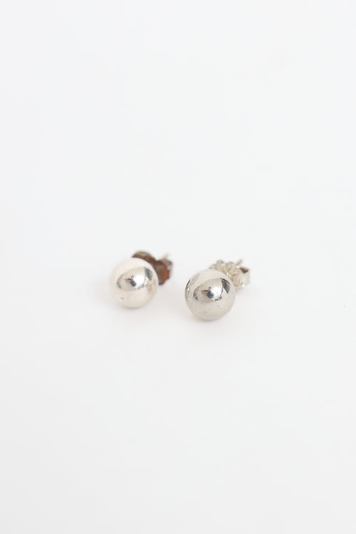 Tiffany & Co. Sterling Silver HardWear Ball Earrings