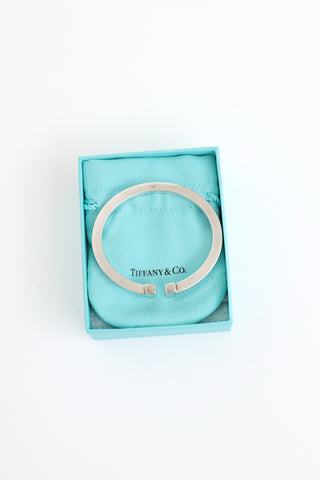 Tiffany & Co. Sterling Silver T Square Hinge Bracelet