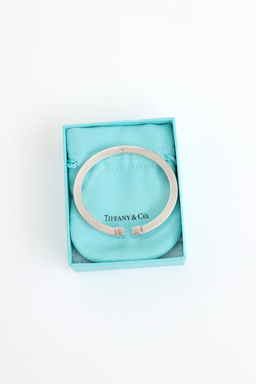 Tiffany & Co. Sterling Silver T Square Hinge Bracelet