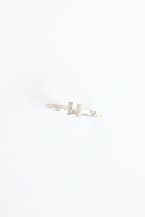 Tiffany & Co. Sterling Silver T Square Hinge Bracelet