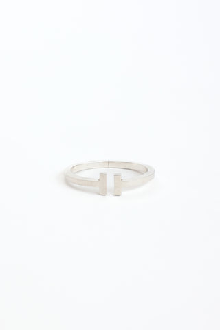Tiffany & Co. Sterling Silver T Square Hinge Bracelet