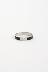 Hermès Palladium Noir Narrow Clic H Bracelet