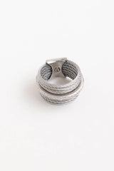 Alors 18K White Gold Diamond Multiband Cable Ring